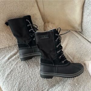NWOT L.L. Bean Black Outdoor Boots